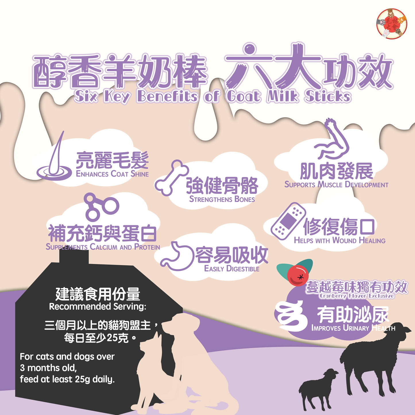 醇香羊奶棒 (蔓越莓味)